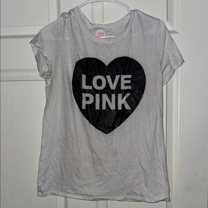 Love Pink T-Shirt - White